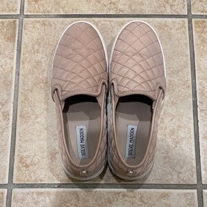 Steve Madden Women's Quilted Slip-On Sneakers - Pink